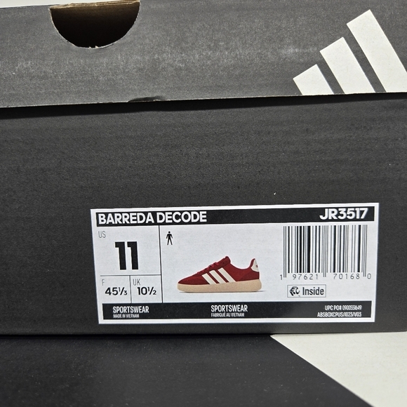 New adidas Barreda Decode Better Scarlet Off White Men\'s Shoes Size 11 main image 4